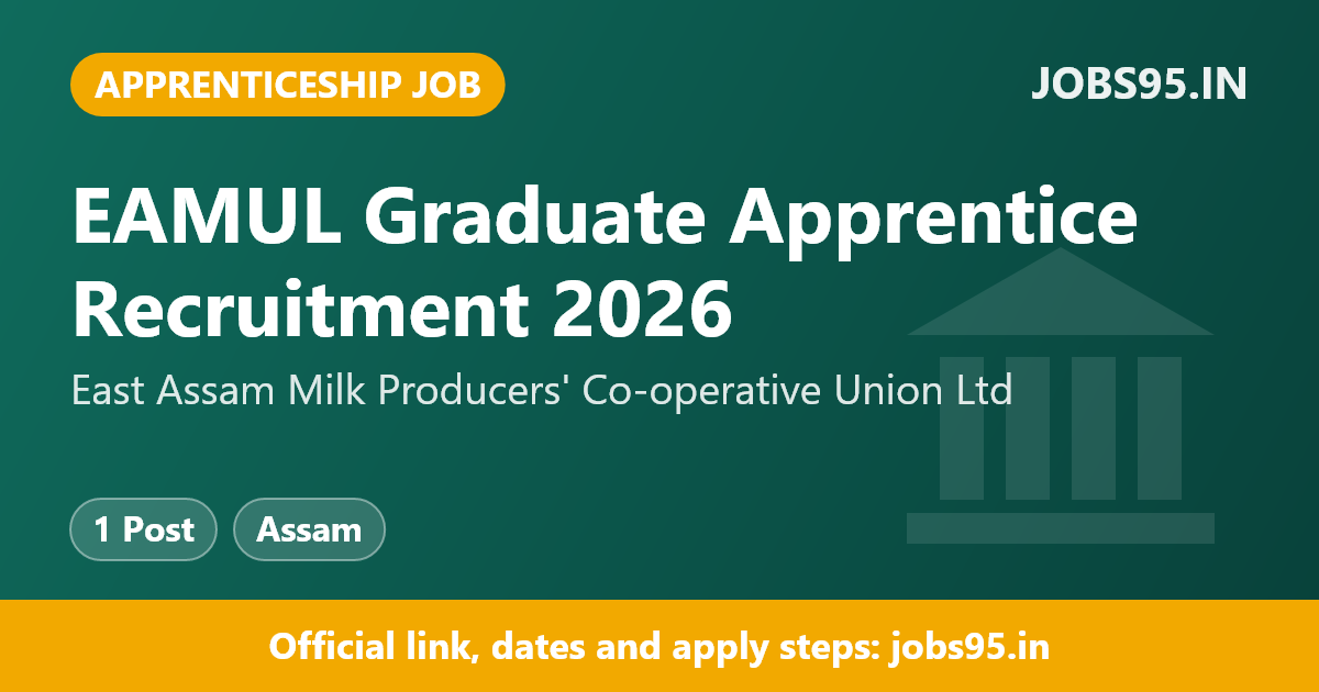 EAMUL Graduate Apprentice Recruitment 2026 – Apply Online