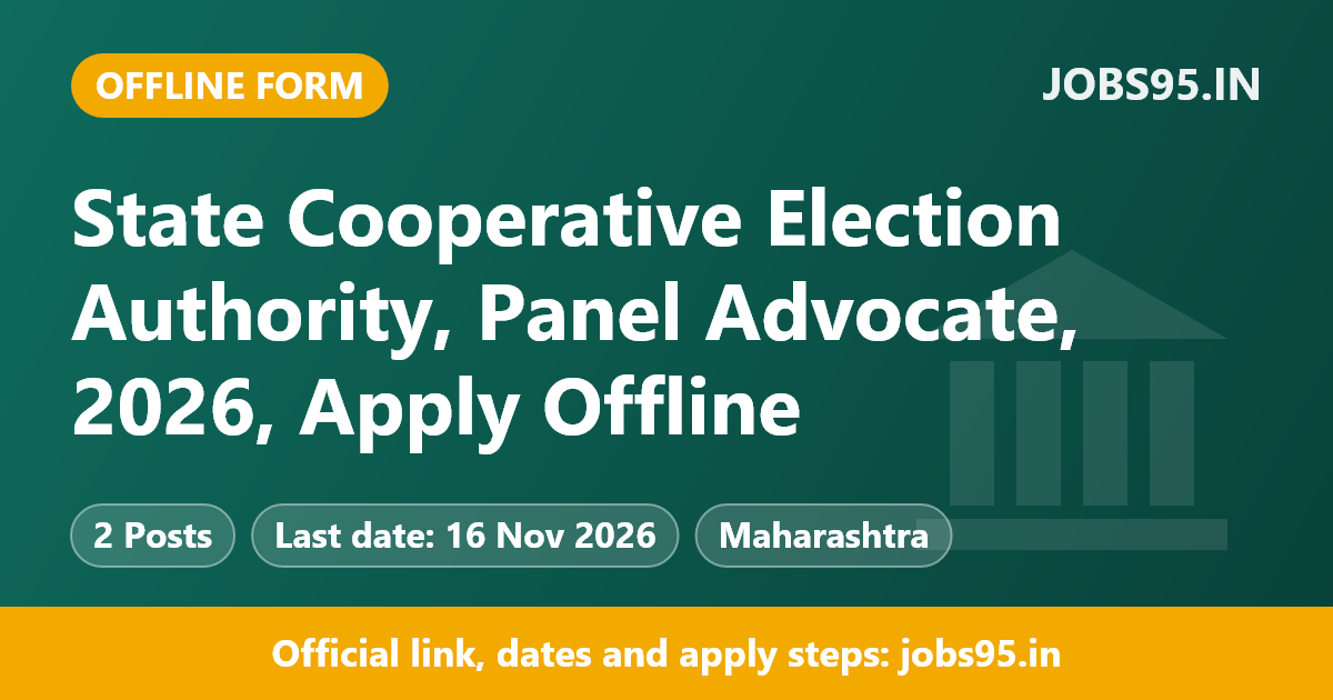 State Cooperative Election Authority, Panel Advocate, 2026, Apply Offline
