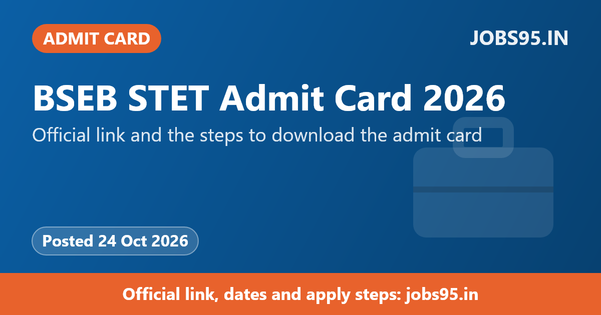 BSEB STET Admit Card 2026