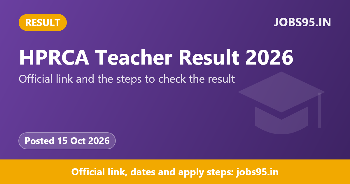 HPRCA Teacher Result 2026