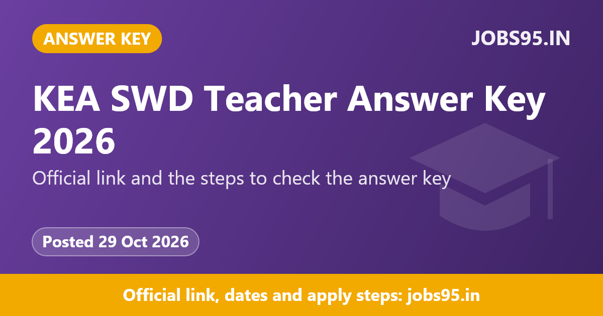 KEA SWD Teacher Answer Key 2026